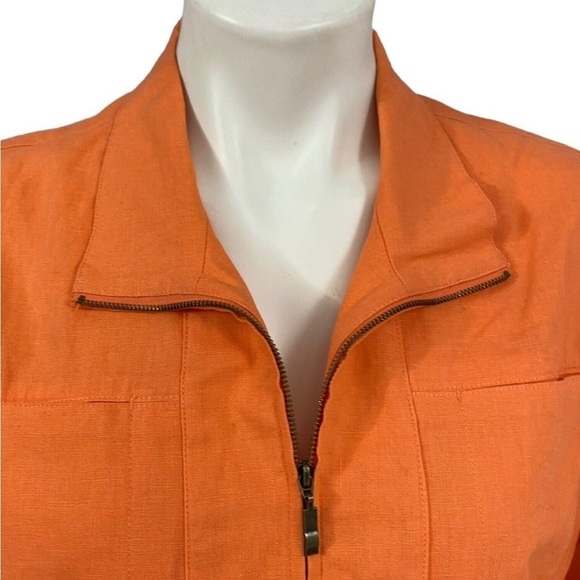 Coldwater Creek Linen Blend Jacket 12 - Picture 8 of 11